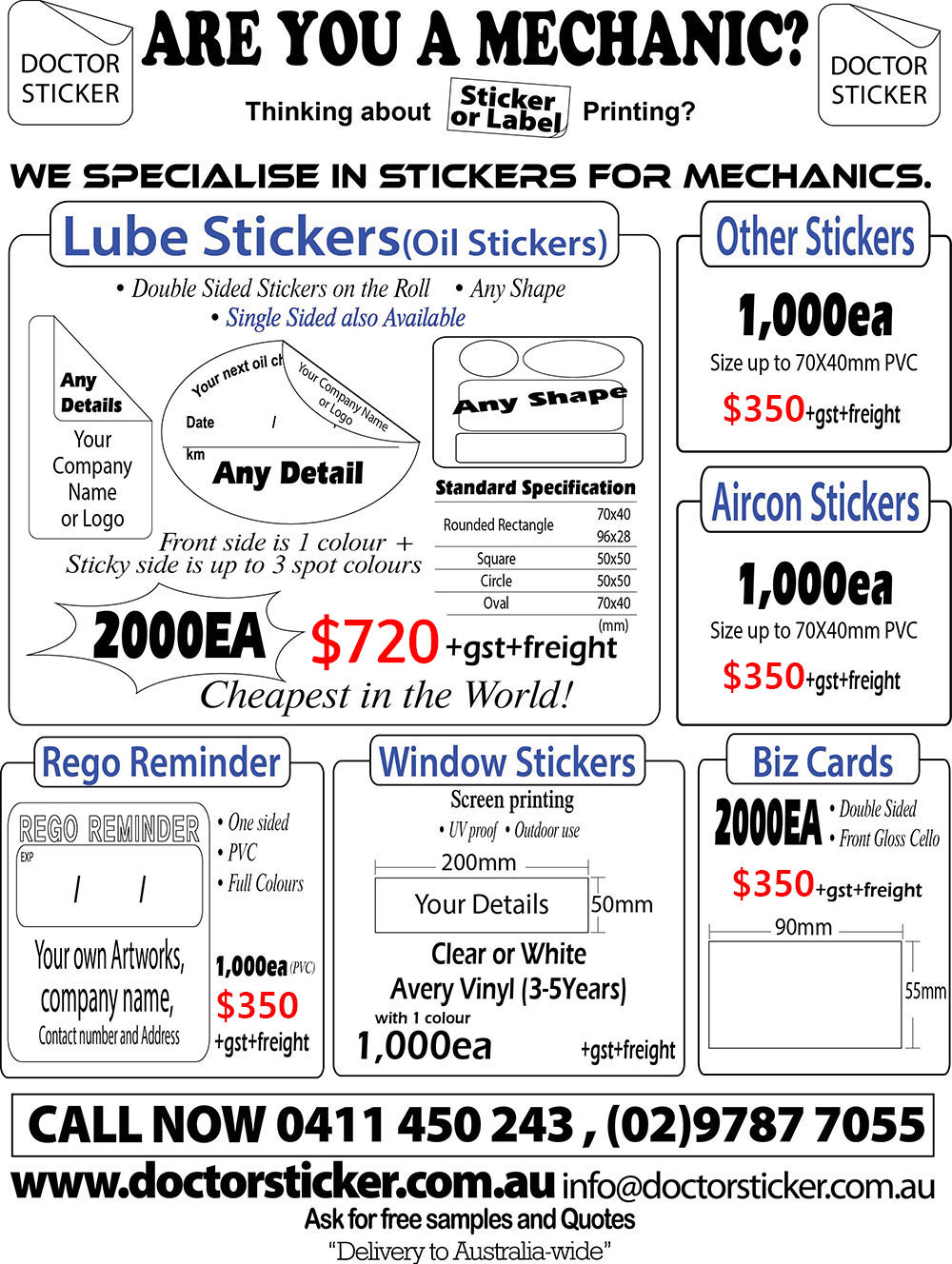 Doctor Sticker Flyer